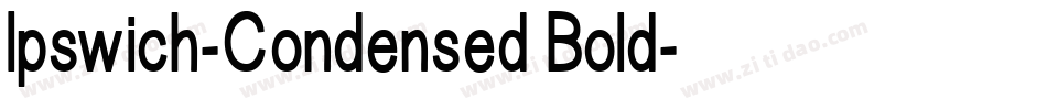 Ipswich-Condensed Bold字体转换